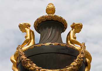 Image showing Two Nymphs at the Golden Vase