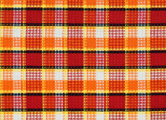 Image showing Plaid fabric pattern