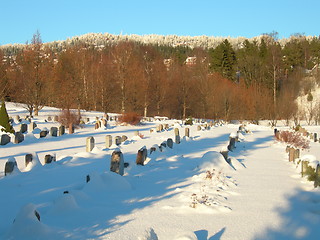 Image showing Voksen cemetery in Oslo