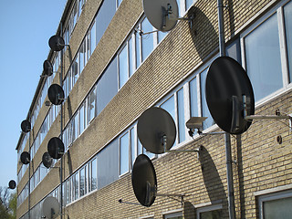 Image showing Satellite dishes