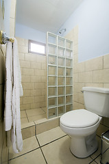 Image showing modern renovated bathroom in mid price hotel san juan del sur ni