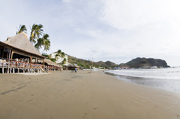 Image showing typical beachfront restaurant san juan del sur nicaragua