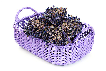 Image showing basket with lavender