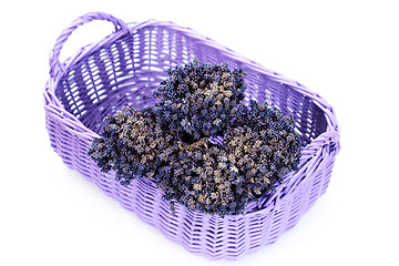 Image showing basket with lavender