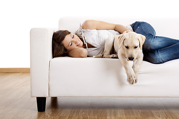 Image showing Girl with her best friend