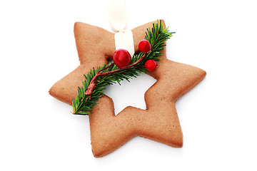 Image showing gingerbread star