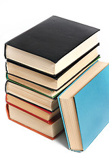 Image showing The stack of books 