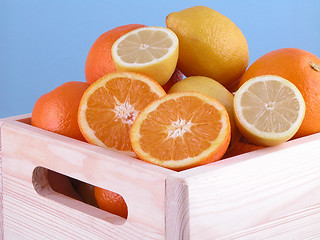 Image showing oranges and lemons