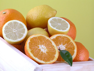 Image showing oranges and lemons