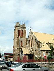 Image showing famous sacred heart church port of spain trinidad