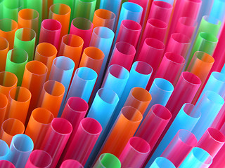 Image showing straws