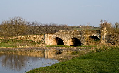 Image showing Ancient stone bridge