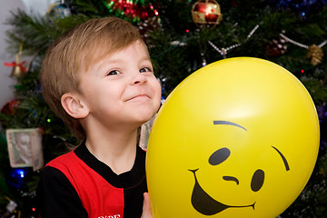 Image showing Boy and Balloon