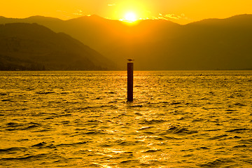 Image showing Sunset at Lake Chelan