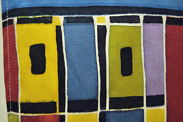 Image showing Texture Of Colored Fabric