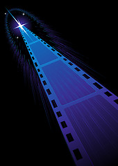 Image showing Film strips background