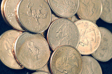 Image showing 25 CENT COINS