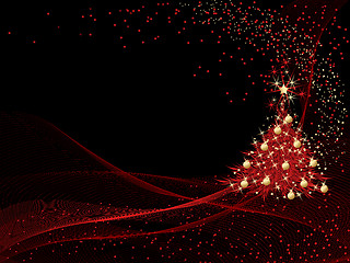 Image showing Christmas vector tree