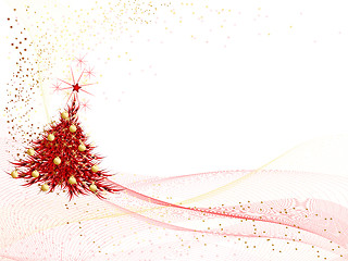 Image showing Christmas vector tree