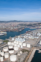 Image showing Industrial port.