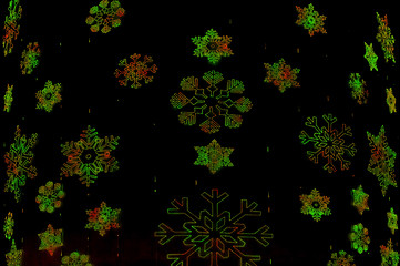 Image showing Christmas snowflakes