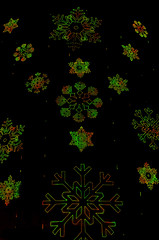 Image showing Christmas snowflakes