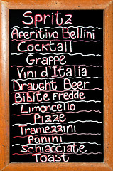 Image showing Venetian bar sign