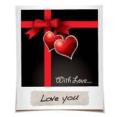 Image showing love ribbon photo