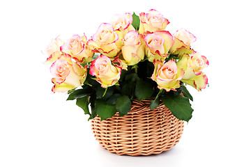 Image showing basket full of roses