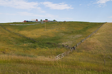 Image showing Hilltop farm