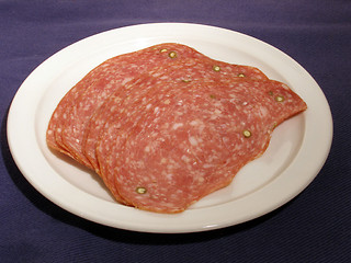 Image showing salami