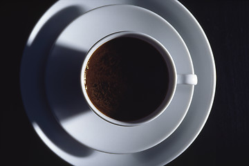 Image showing coffee cup shadow play