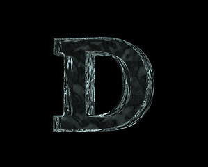 Image showing frozen letter d