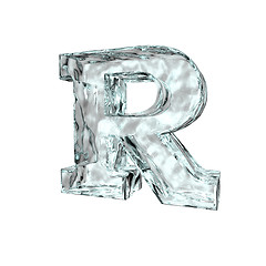 Image showing frozen letter R