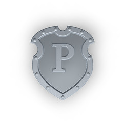 Image showing shield with letter P