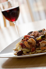 Image showing Shrimp Pasta Dish