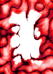 Image showing Red Plasma Border