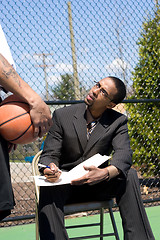 Image showing Basketball Coaching