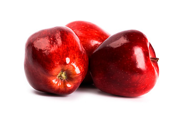 Image showing three red apples