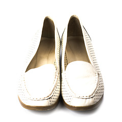 Image showing pair of white shoes