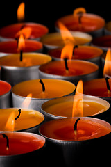 Image showing flaming candles