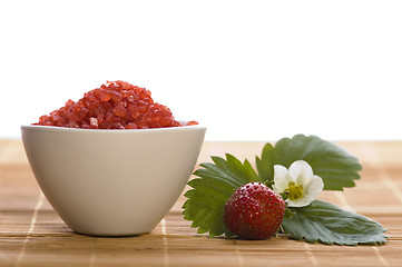 Image showing Spa composition with strawberry
