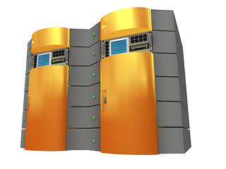 Image showing Orange 3d server