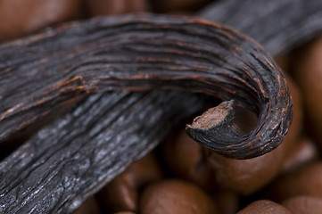 Image showing aroma coffe. ingredients. coffe beens, vanilla