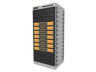 Image showing 3d Servers-Orange #1