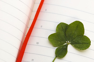 Image showing Four Leaf Clover and New Day