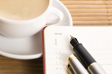 Image showing new year and the first cup of coffee