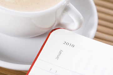 Image showing new year and the first cup of coffee