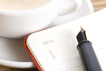 Image showing new year and the first cup of coffee