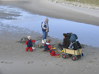 Image showing At the beach